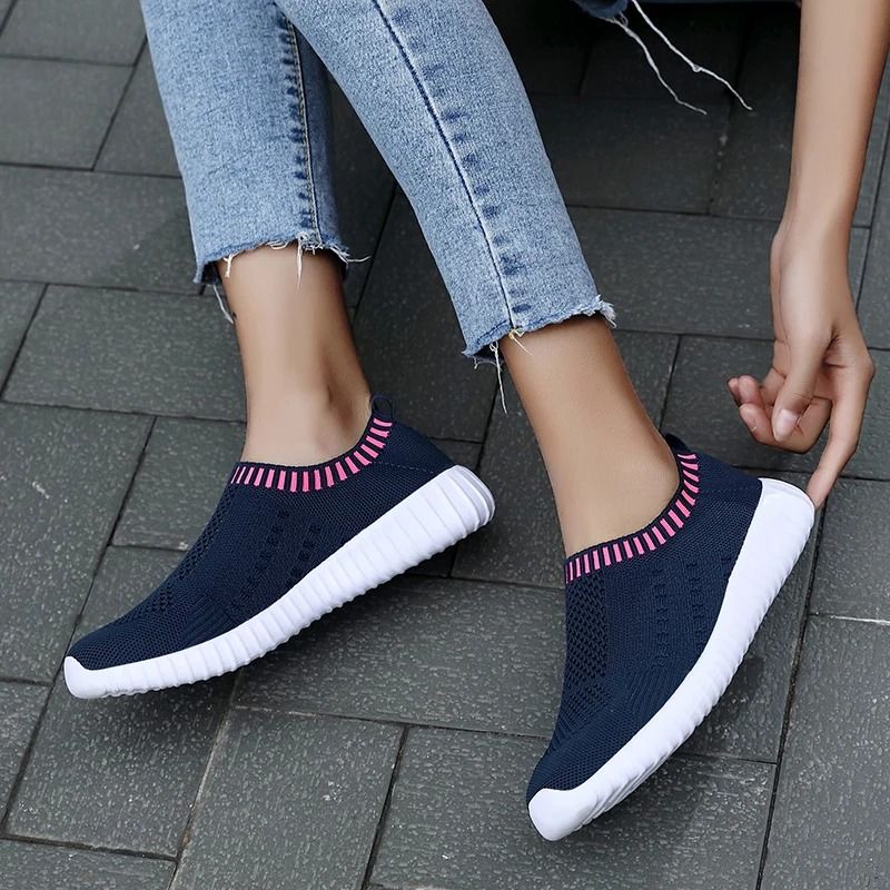 Women Casual Lightweight Mesh Breathable Vulcanized Sneakers