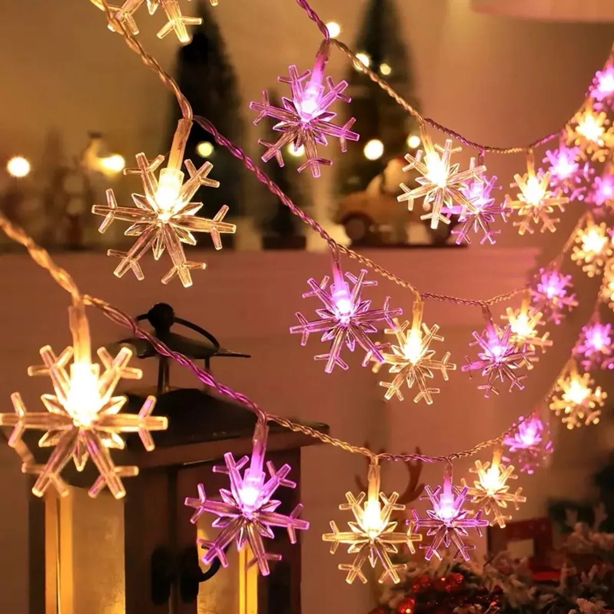 LED Christmas Snowflake String Light