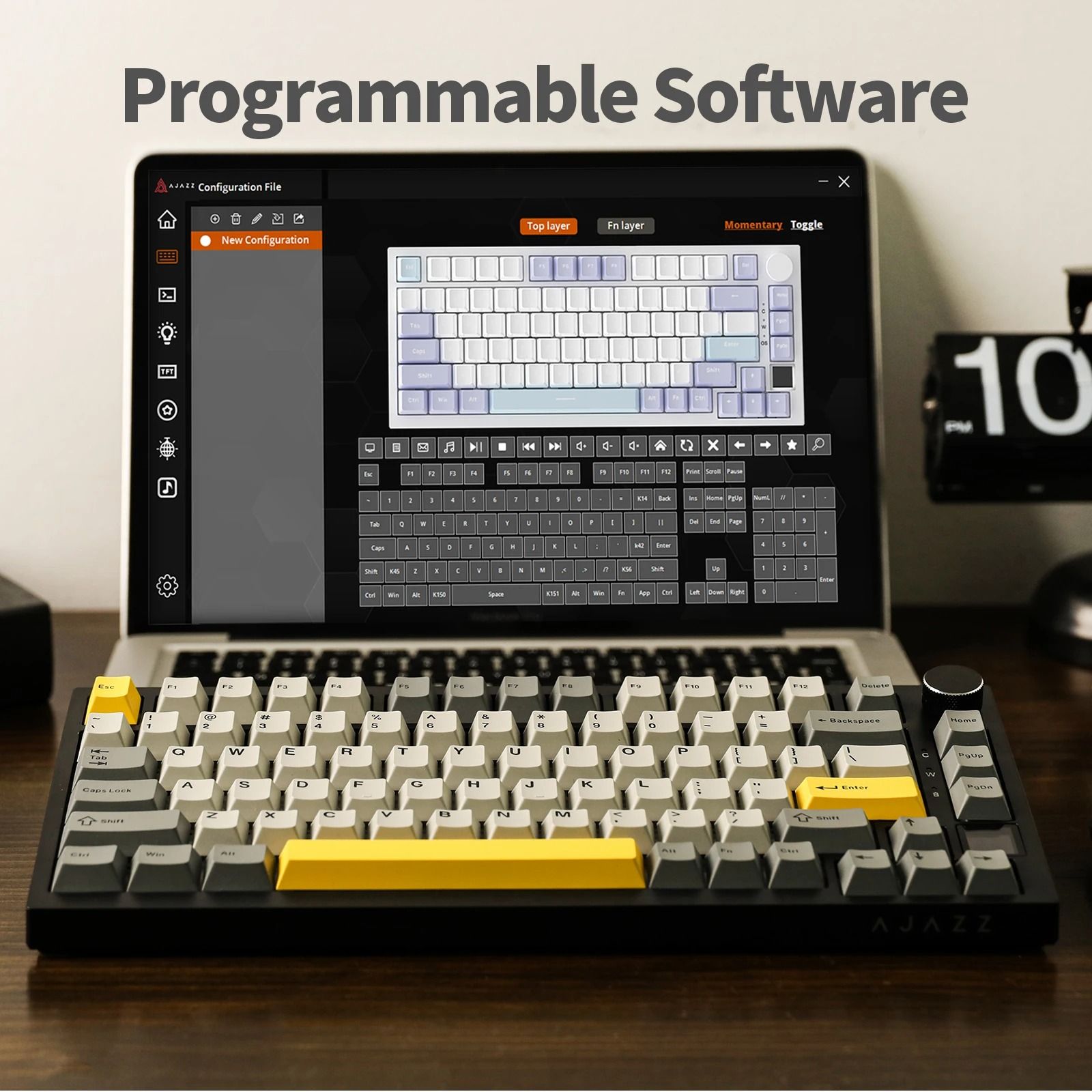 Premium Wireless Mechanical Keyboard with TFT Display