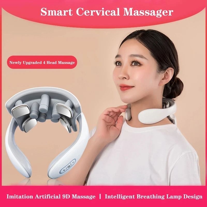 Smart Electric Neck Massager With Heat And Vibration