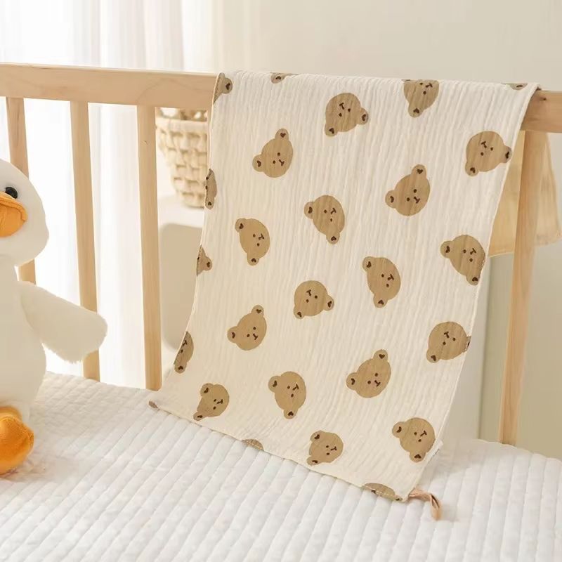 PureSoft 4-Layer Cotton Muslin Baby Face Towels and Long Burp Cloths