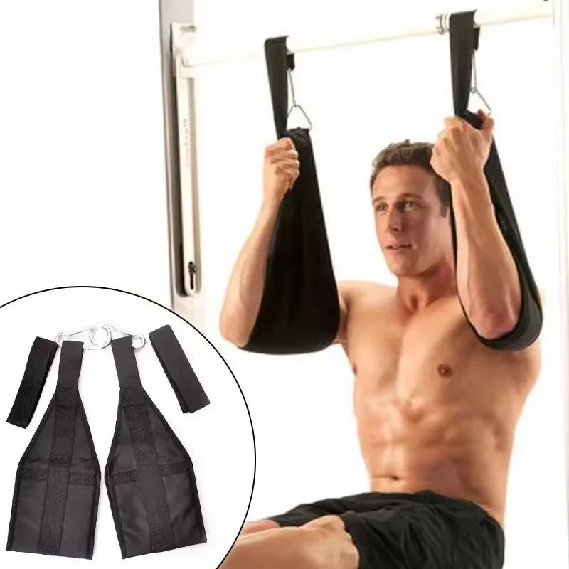 Heavy-Duty AB Sling Straps Pair for Hanging Leg Raises and Pull-Up Bar Training