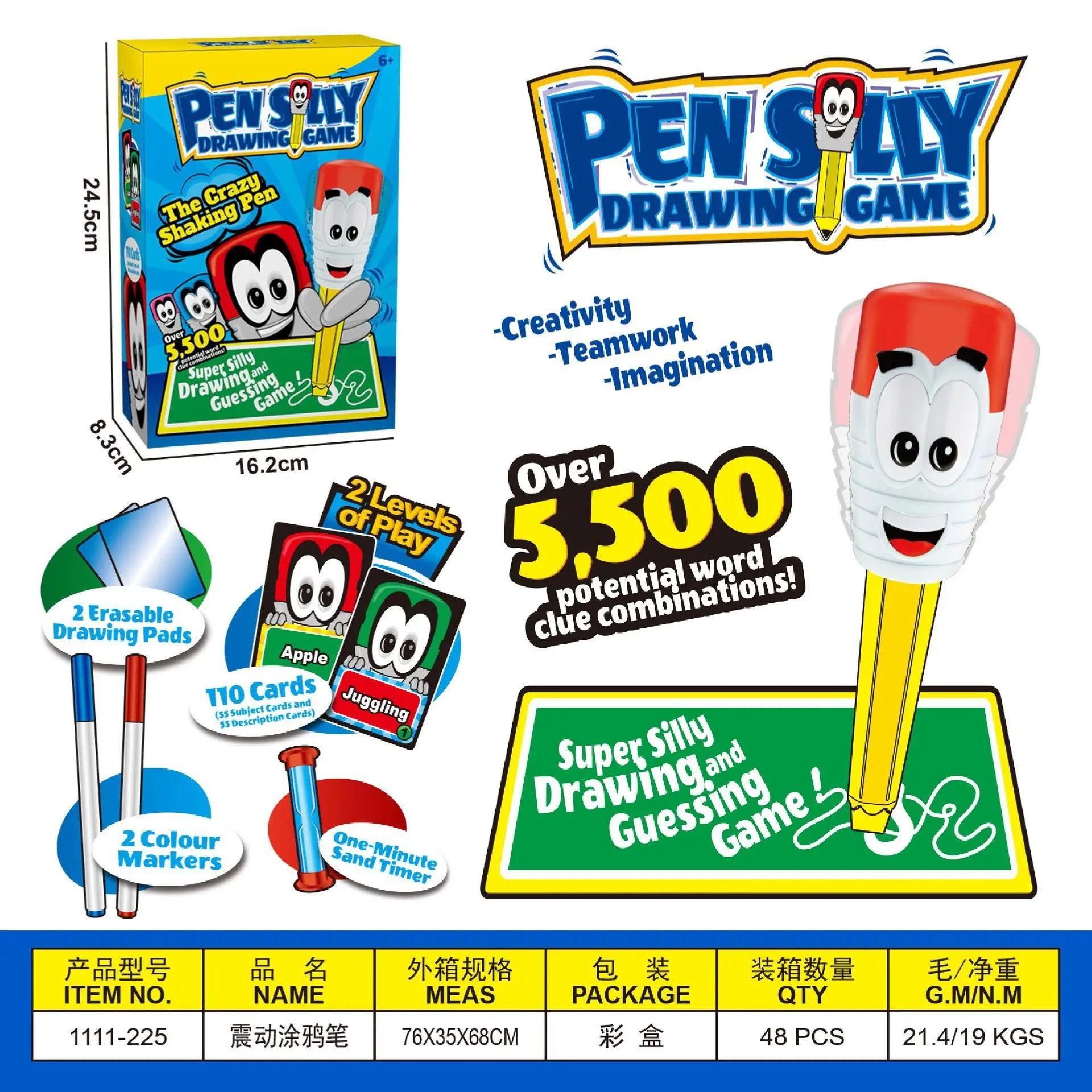 Vibration Drawing Game Interactive Drawing and Guessing Party Game Toy