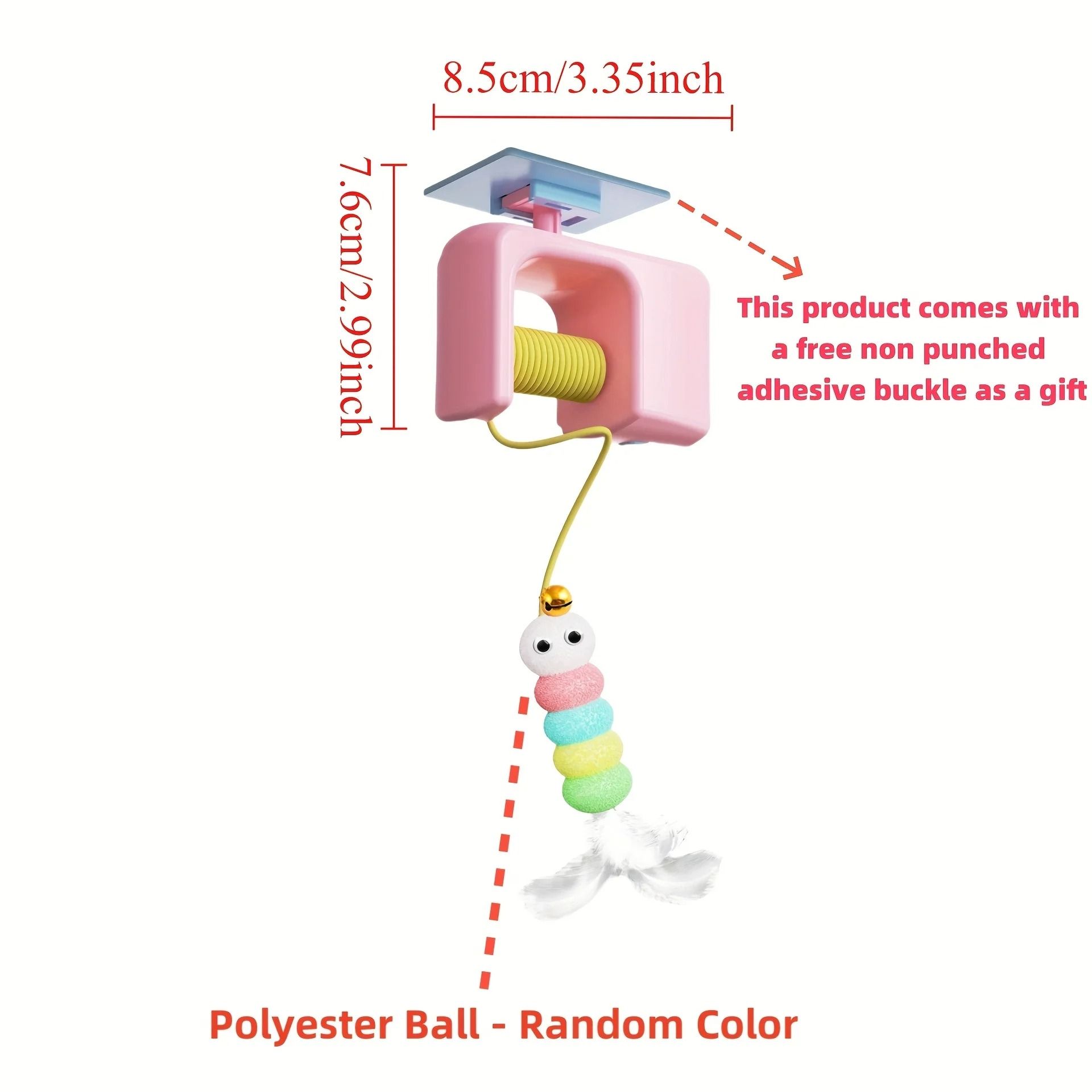 Electric Interactive Cat Toy Automatic Flying Bird Teaser with Elastic Rope