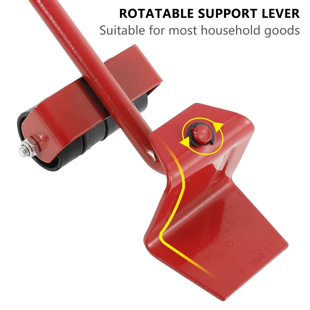 5 Piece Heavy Duty Furniture Moving Roller Set: Easy & Safe Appliance Mover Sliders