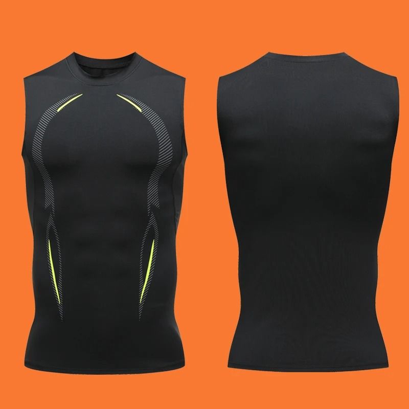Mens Compression Tank Top Running Gym Shirt Sleeveless Quick Dry Workout Muscle Vest