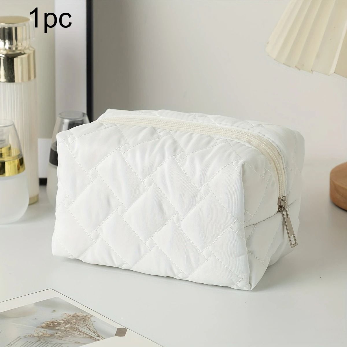 Large Capacity Makeup Organizer Bag Travel Cosmetic Storage with Multiple Compartments