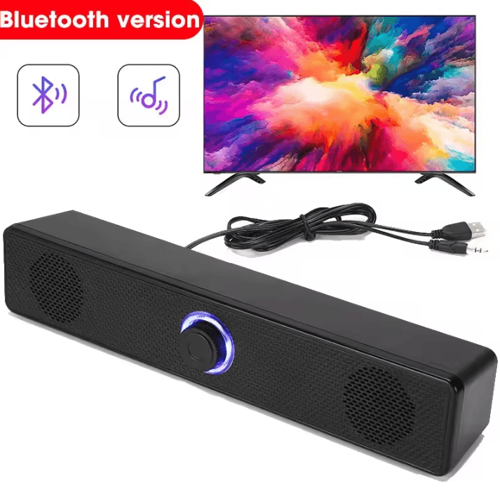 Bluetooth 4D Surround Sound System – Home Cinema Soundbar with TV Subwoofer and Powerful Stereo Speaker