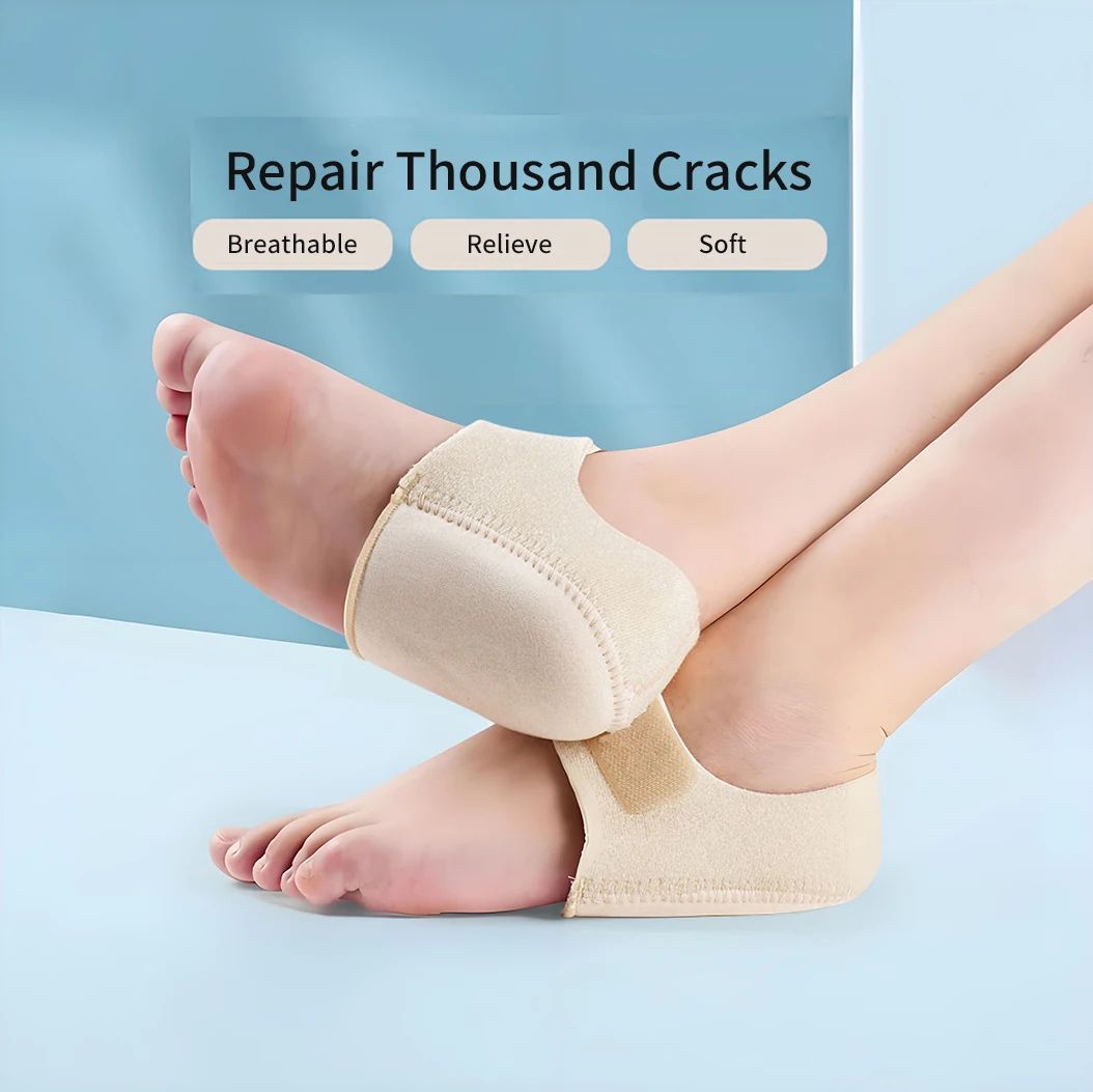 Silicone Heel Pads with Adjustable Straps