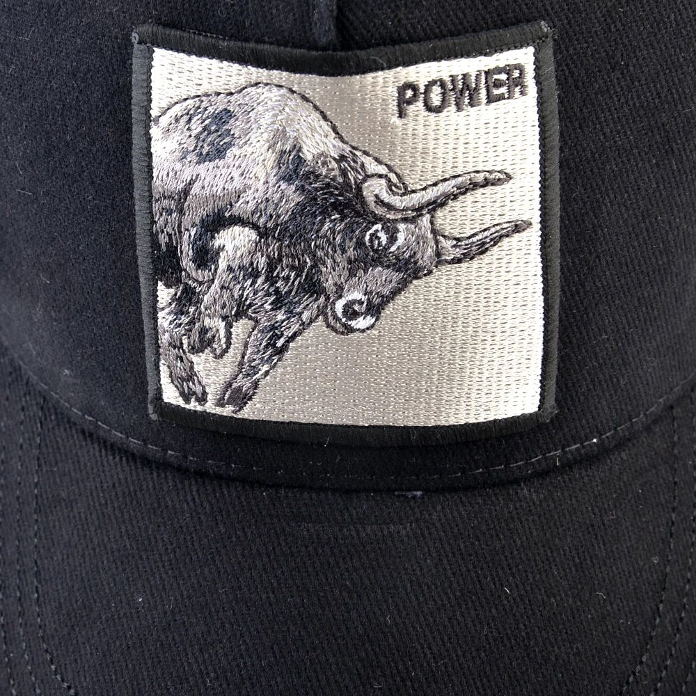 Embroidered Bull Patch Mesh Trucker Cap – Hip Hop Snapback Baseball Hat