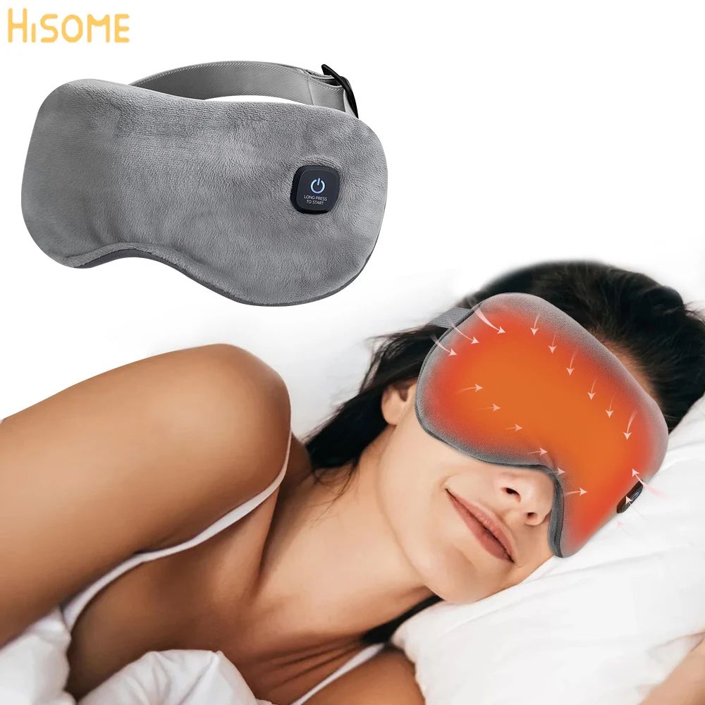 Cordless Heated Eye Mask for Dry Eyes Warm Compress Sleep and Eye Relief Mask