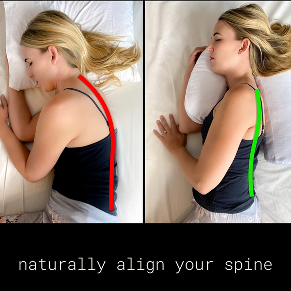 Ergonomic Comfort Pillow With Breathable Fabric To Sleep Soundly and Improve Wellness