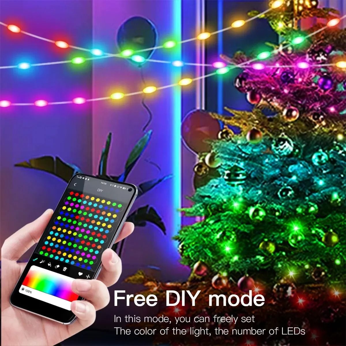 RGBIC LED String Light with Bluetooth App Control