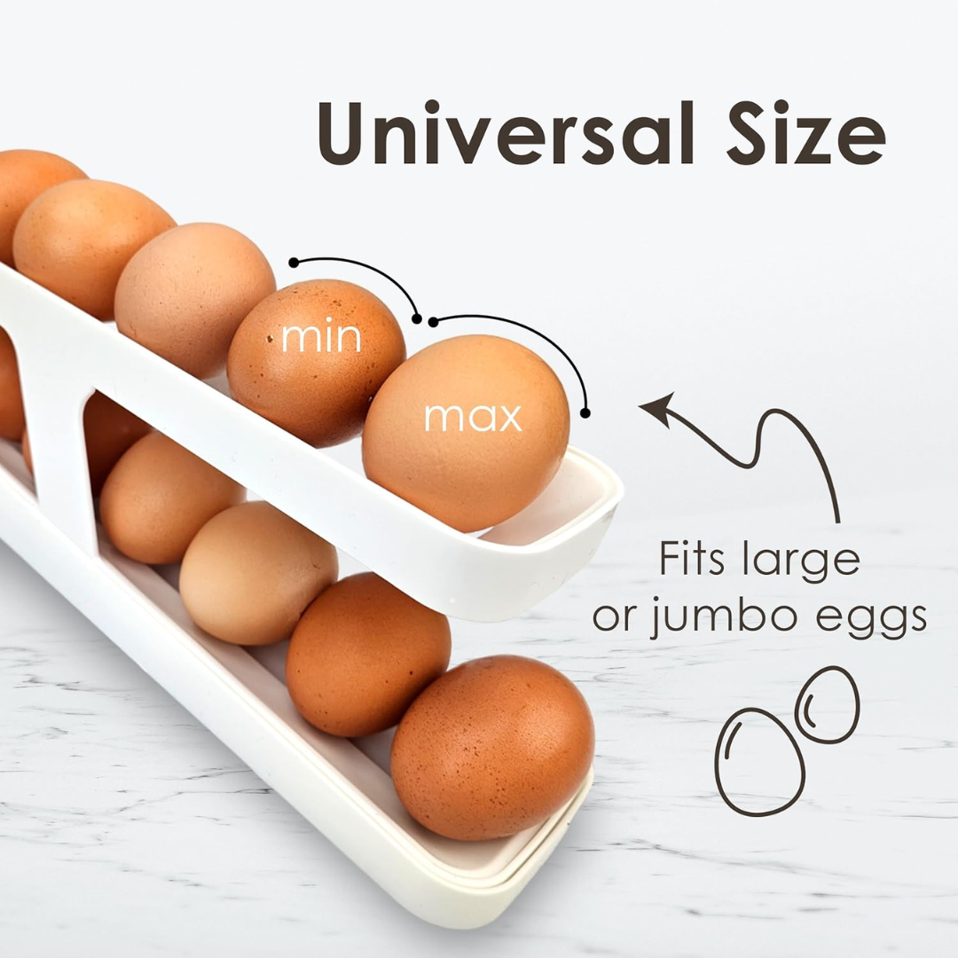 Automatic Scrolling Egg Rack Holder