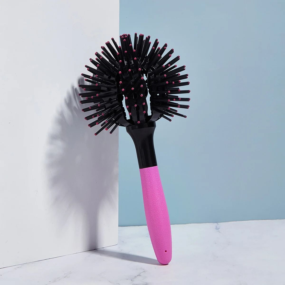 3D Round Hair Brush Detangling Ball Hairbrush for Styling and Blow Drying