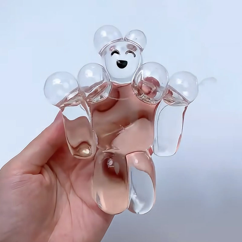 Transparent Jelly Robot Stress Relief Toy - Soft Slow Rebound Water Sense, Cartoon Gift for Kids and Adults
