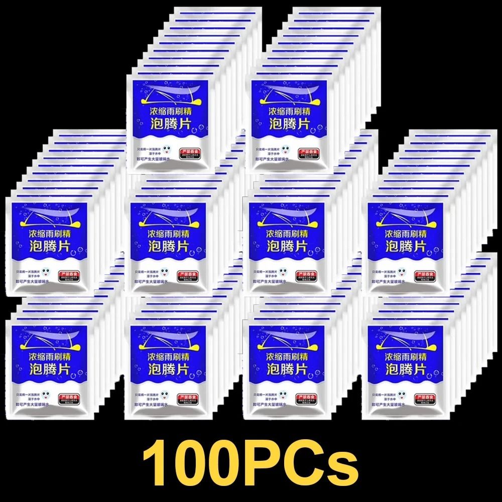 100-Piece Solid Car Windshield Cleaner Tablets