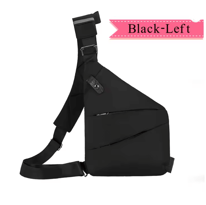 Mens Crossbody Chest Bag Waterproof Anti Theft Shoulder Messenger Pack
