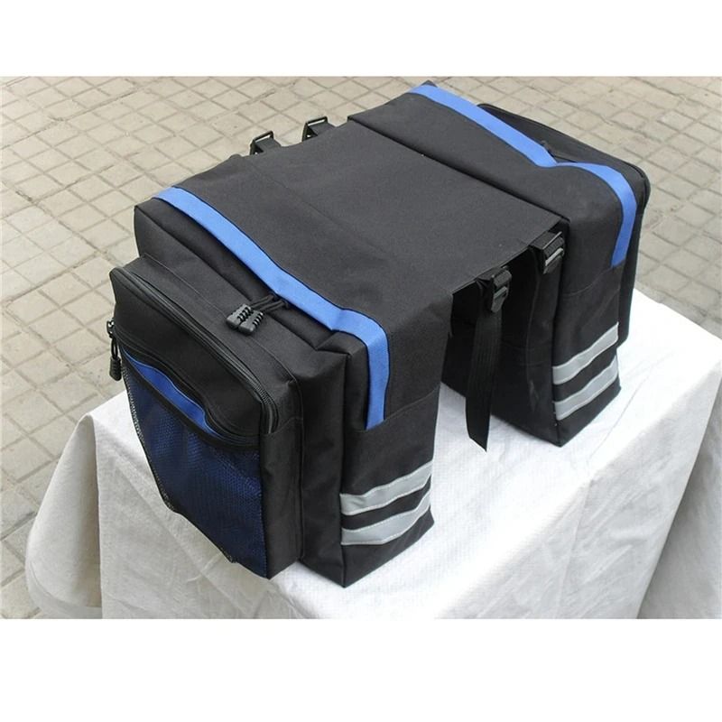 MTB Bicycle Rear Rack Carrier Bag – Durable Double Side Trunk Pannier for Long-Distance Travel