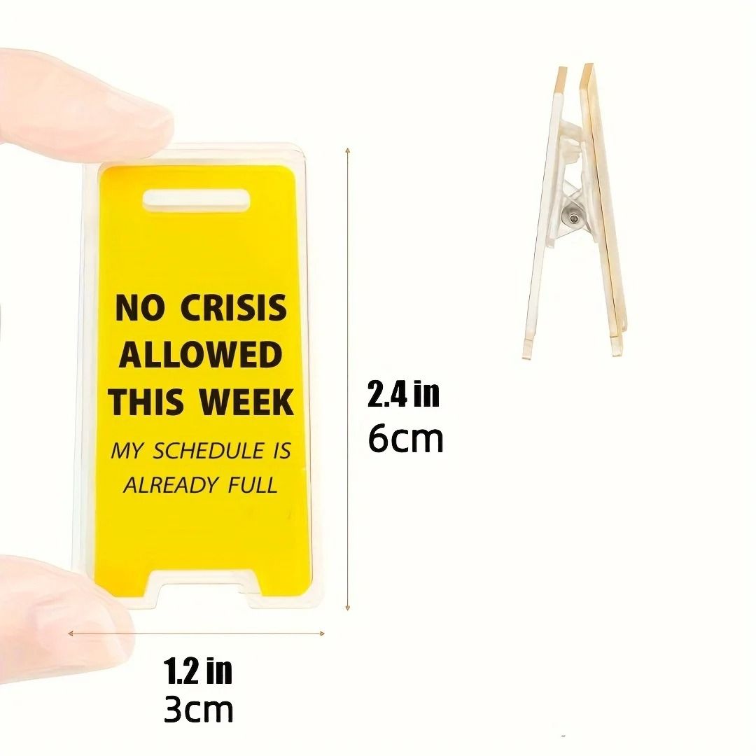 This Weeks Ban on Crisis Acrylic Desktop Sign