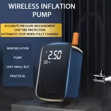 Cordless Electric Tire Inflator Portable Wireless Air Compressor Pump for Car, Bike & Ball Inflation
