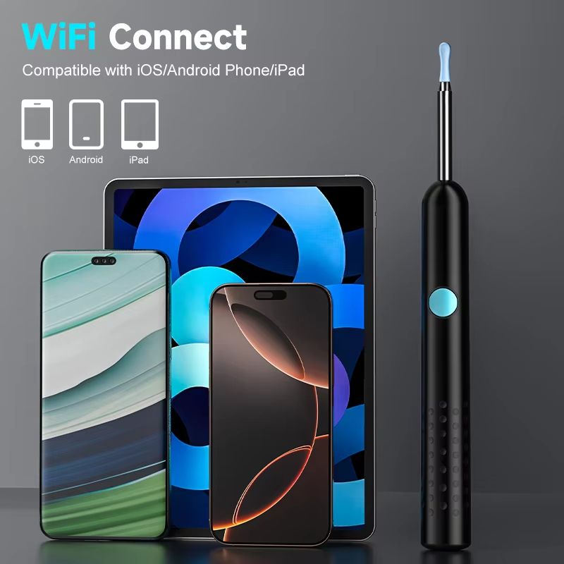 Smart Visual Ear Cleaner with HD 1080P Camera and WiFi Connectivity