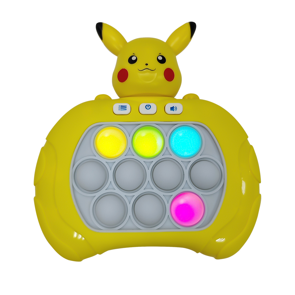 Pikachu Electronic Pop It Game Quick Push Bubble Toy with Lights and Sound