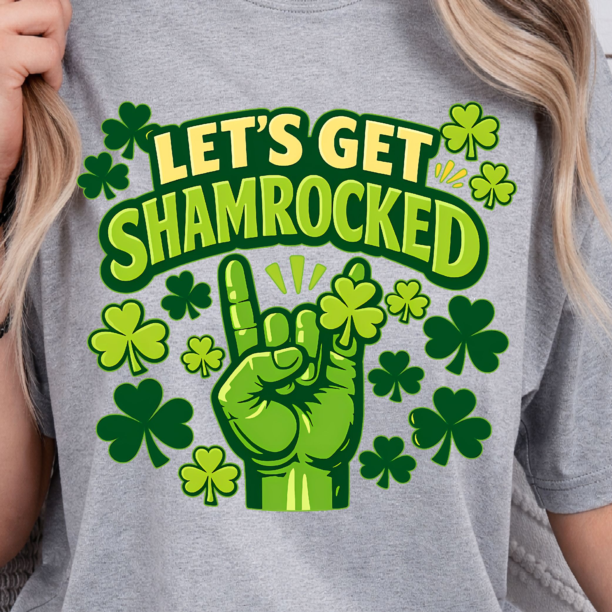 Let's Get Shamrocked Shirt, St. Patrick's Day T-Shirt, Fun Irish Tee
