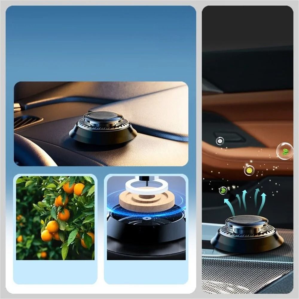 Solar Powered Rotating Car Air Freshener | Aromatherapy Diffuser
