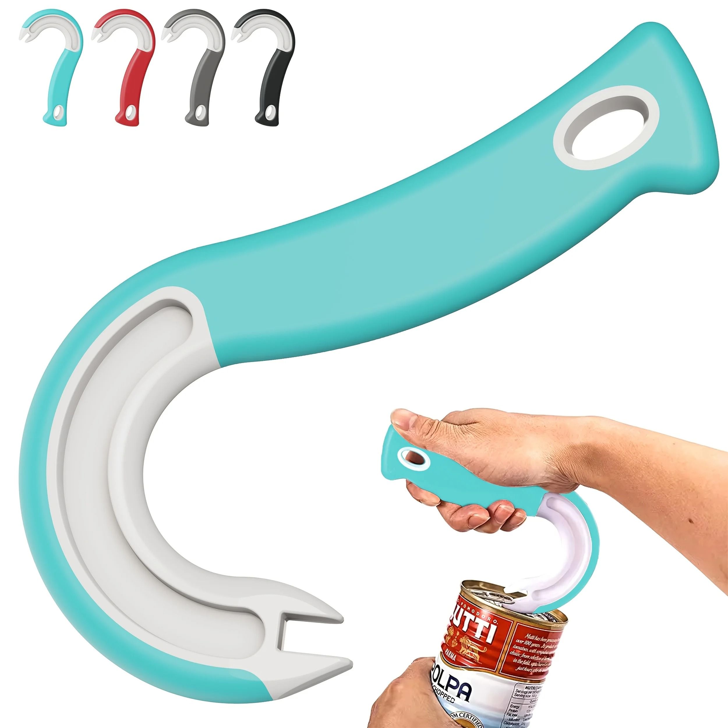 Easy-Grip Hook Can Opener – Precision Pull-Tab & Bottle Opener Tool