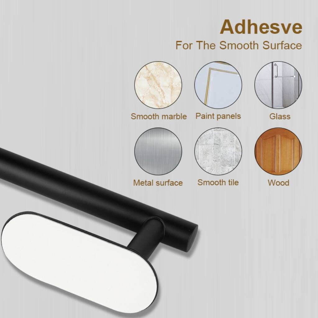 Self Adhesive Wall Mounted Paper Towel Holder Stainless Steel No Drill Bathroom Kitchen Rack
