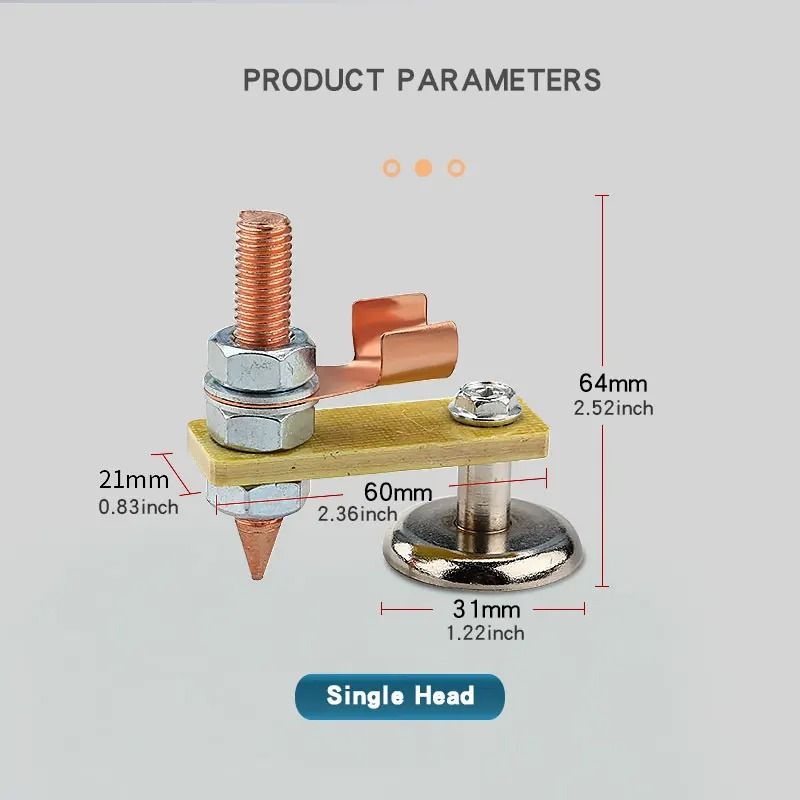 Magnetic Welding Ground Clamp for Metalwork and Repair