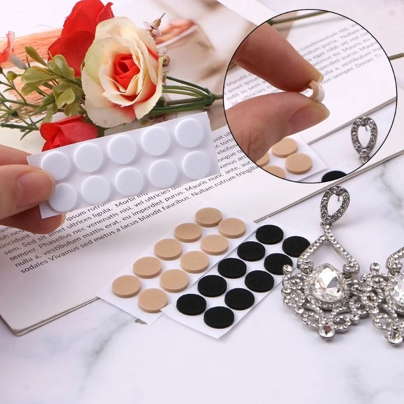 100 Pcs Earring Support Patches with Waterproof Lifting Pads and Earring Lifters for Ear Lobe Support