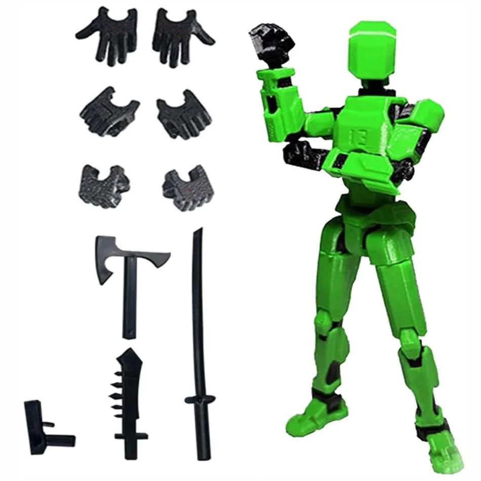 3D Printed Posable Mannequin Action Figure Multi Jointed Robot Model