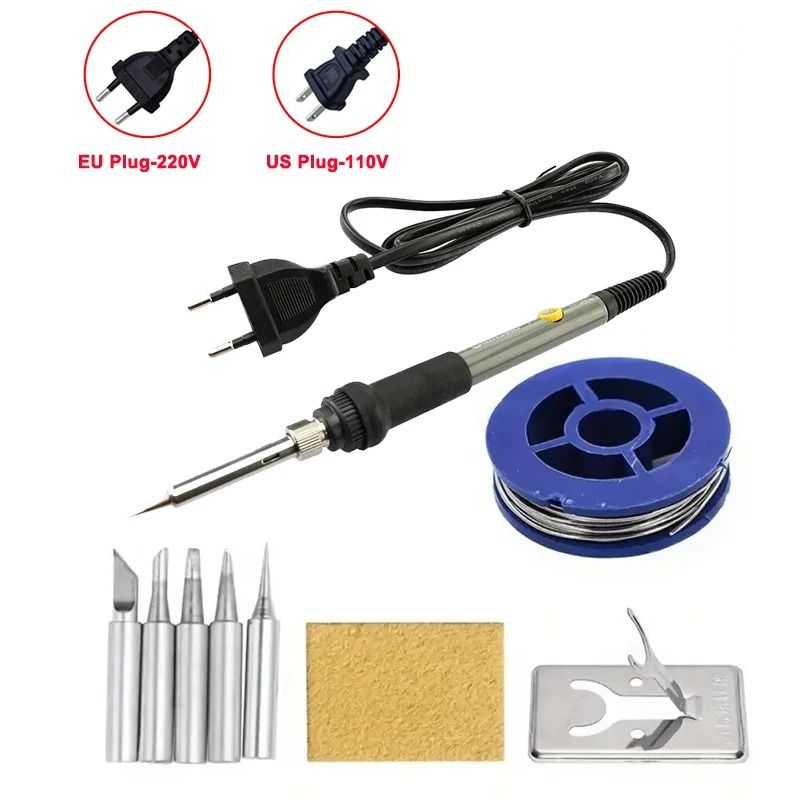 Adjustable Temperature Electric Soldering Iron 60W for DIY Repair