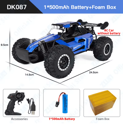 ZWN RC Off Road Car 1 16 1 20 Scale 2.4G Remote Control Climbing Vehicle with LED Lights