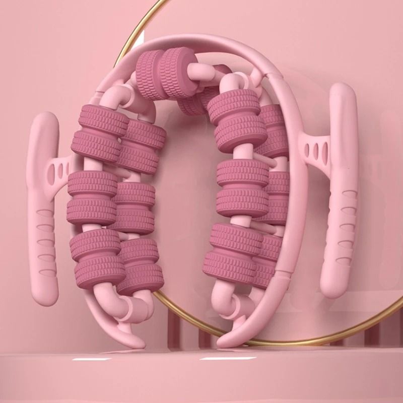28 Wheel Annular Leg Clamp Massager Anti-Cellulite Body Slimming Roller