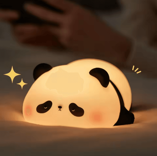 Cute Silicone Animal Night Light with USB Rechargeable & Dimmable Glow