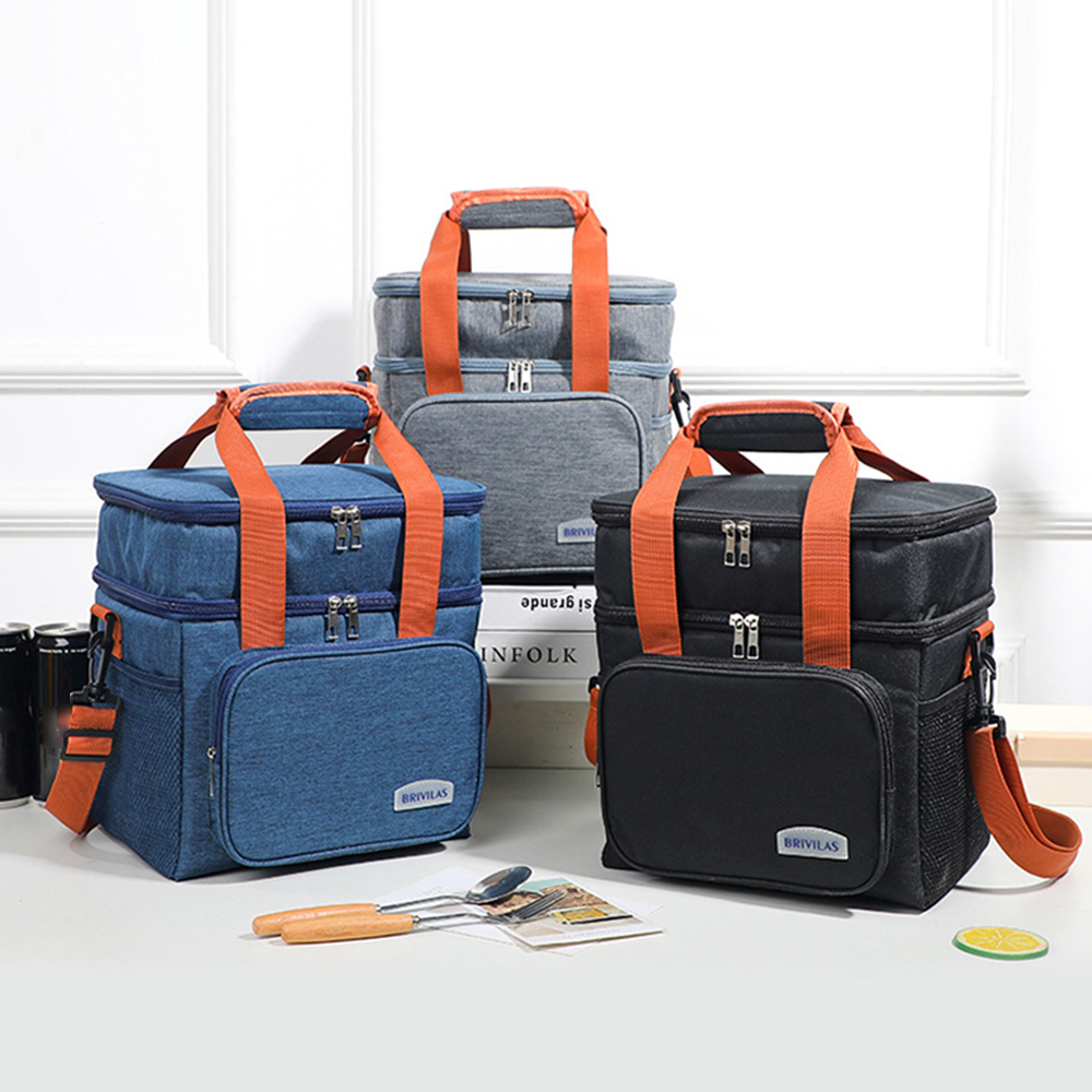 Fashionable Large Capacity Crossbody Insulated Lunch Bag – Thickened & Stylish Business Lunch Cooler