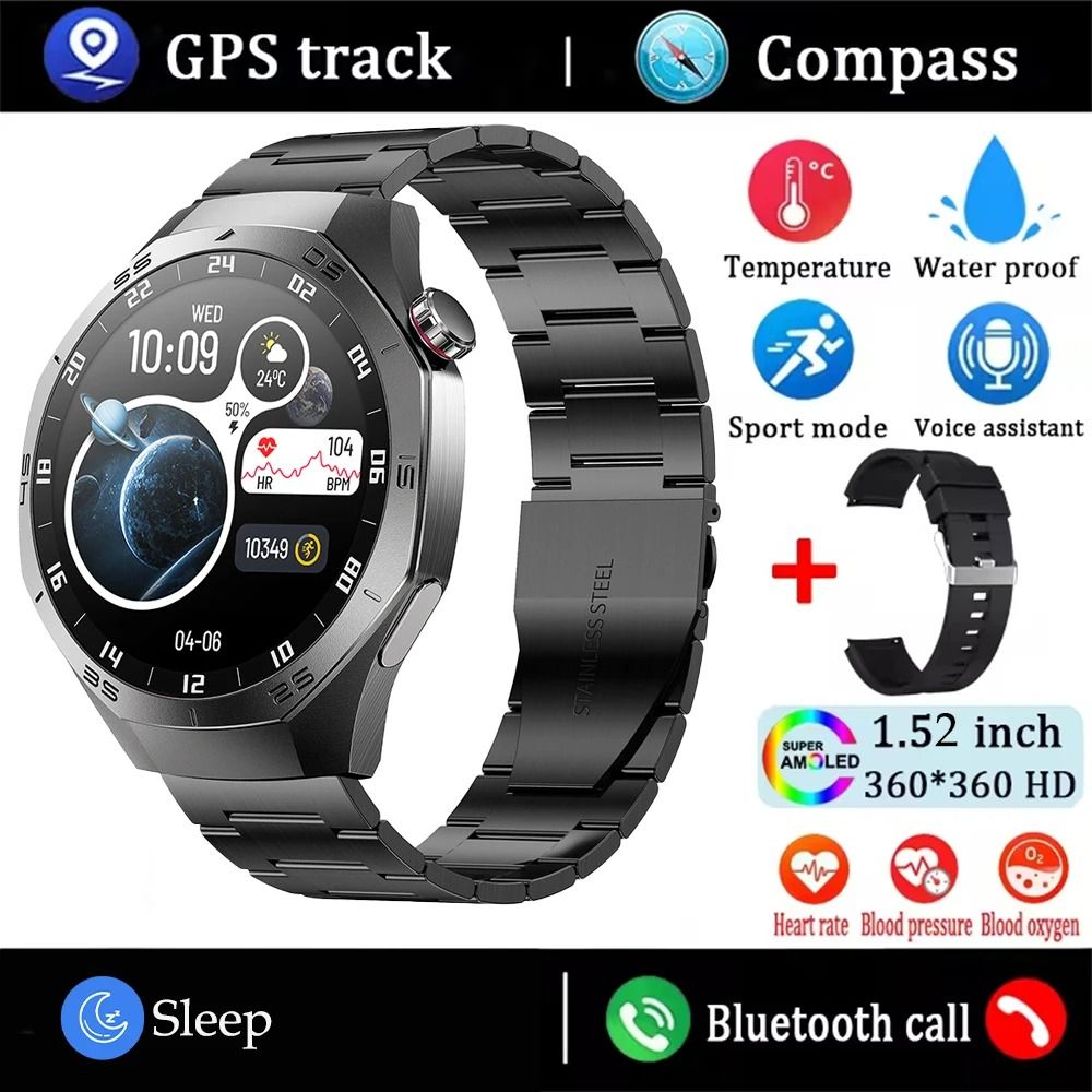 Smart Fitness Watch with AMOLED Display and Bluetooth Calling