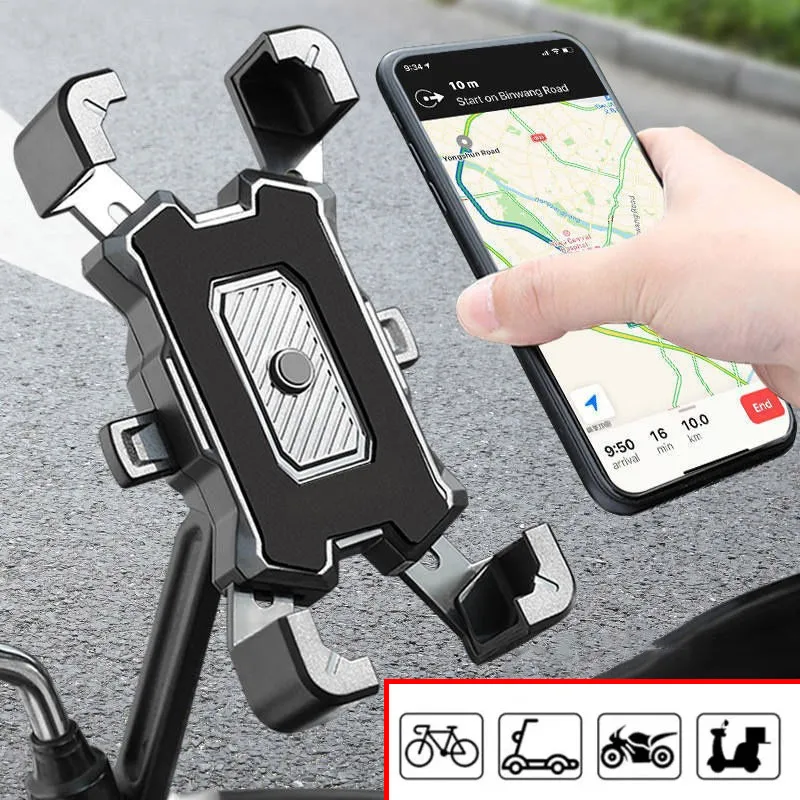 Nonslip Cycling Phone Stand Rotatable Phone Holder Motorcycle Motorcycle Bike Phone Mount Bracket for Mountain Bike Moto