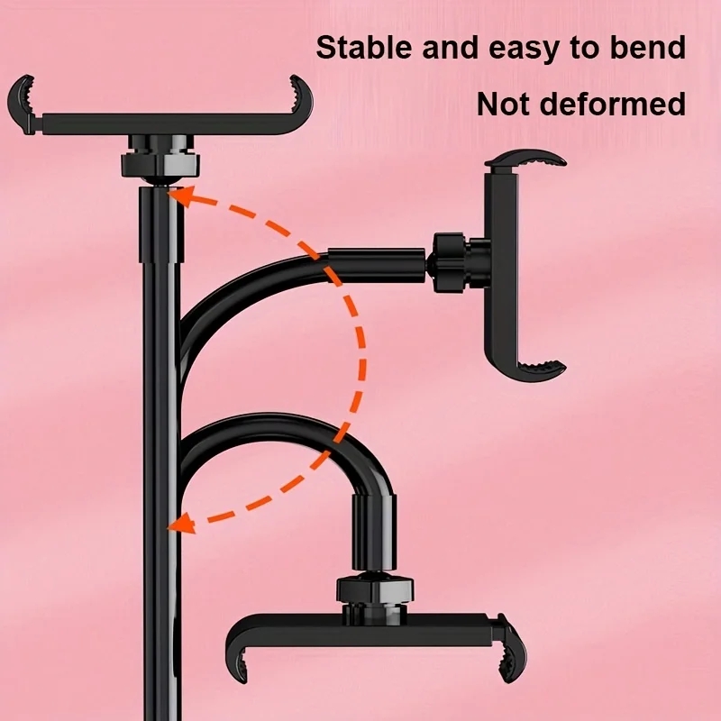 Mobile Phone Tablet Clip, Lazy Bedside Desktop, Foldable Live Stand, Headrest Holder