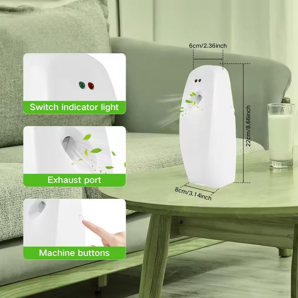 Wall-Mounted Automatic Air Freshener Spray Dispensers Set of 2 – 300ml Adjustable Liquid Fragrance Dispensers