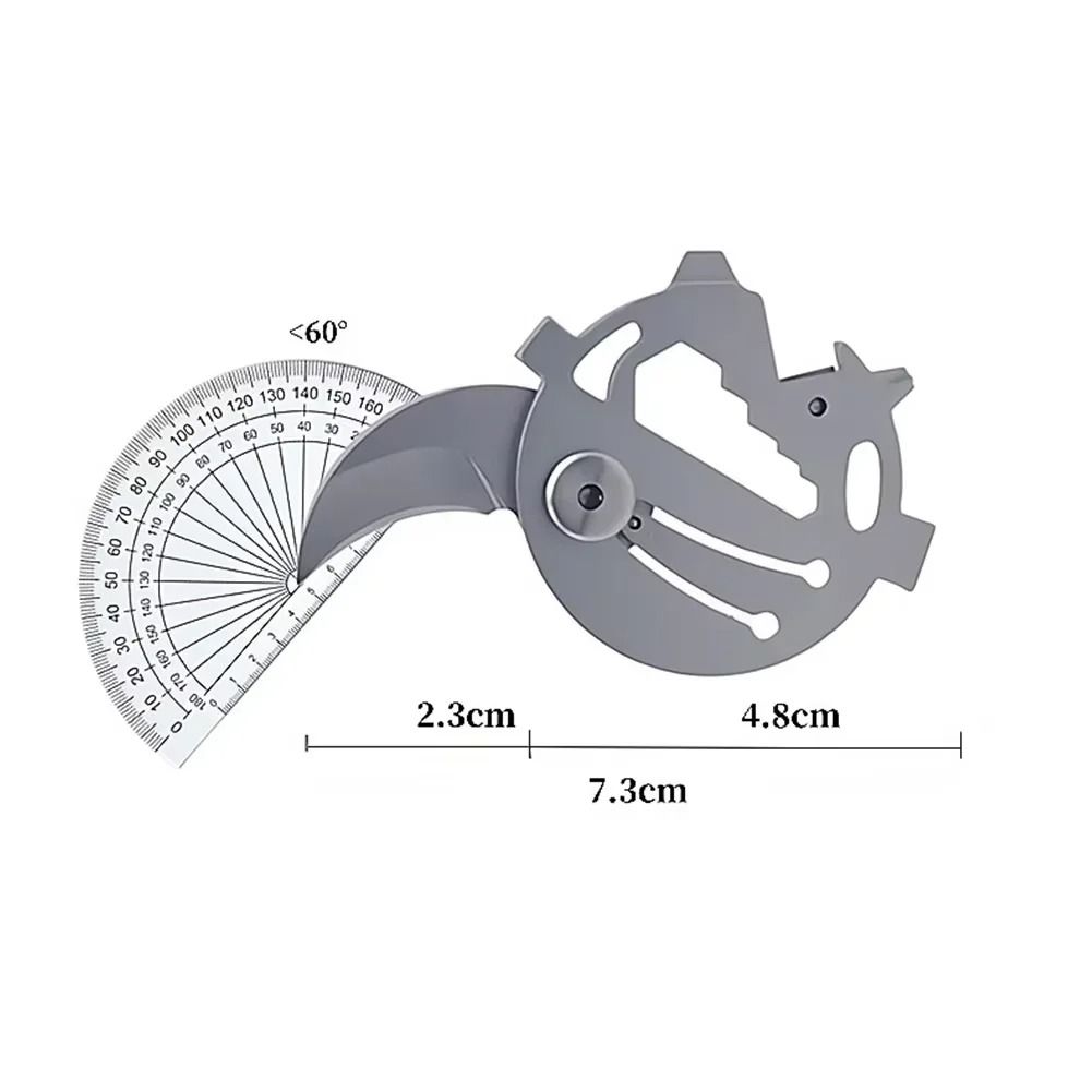 Coin Round Stainless Steel Multifunction Folding Tool