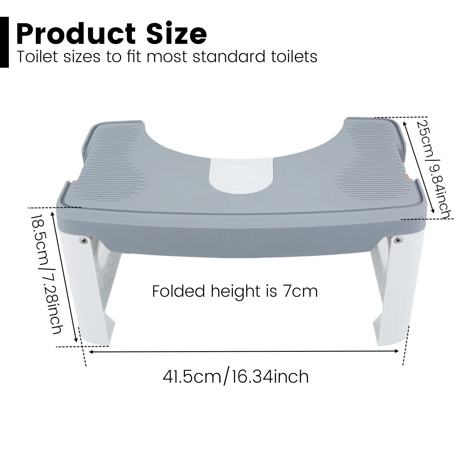 Foldable Bathroom Squat Stool