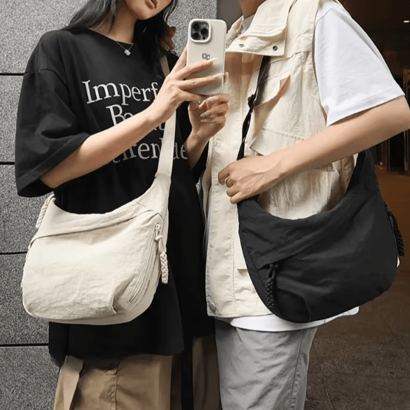Trendy Womens Soft Cloth Shoulder Bag Large Casual Handbag Crossbody Tote