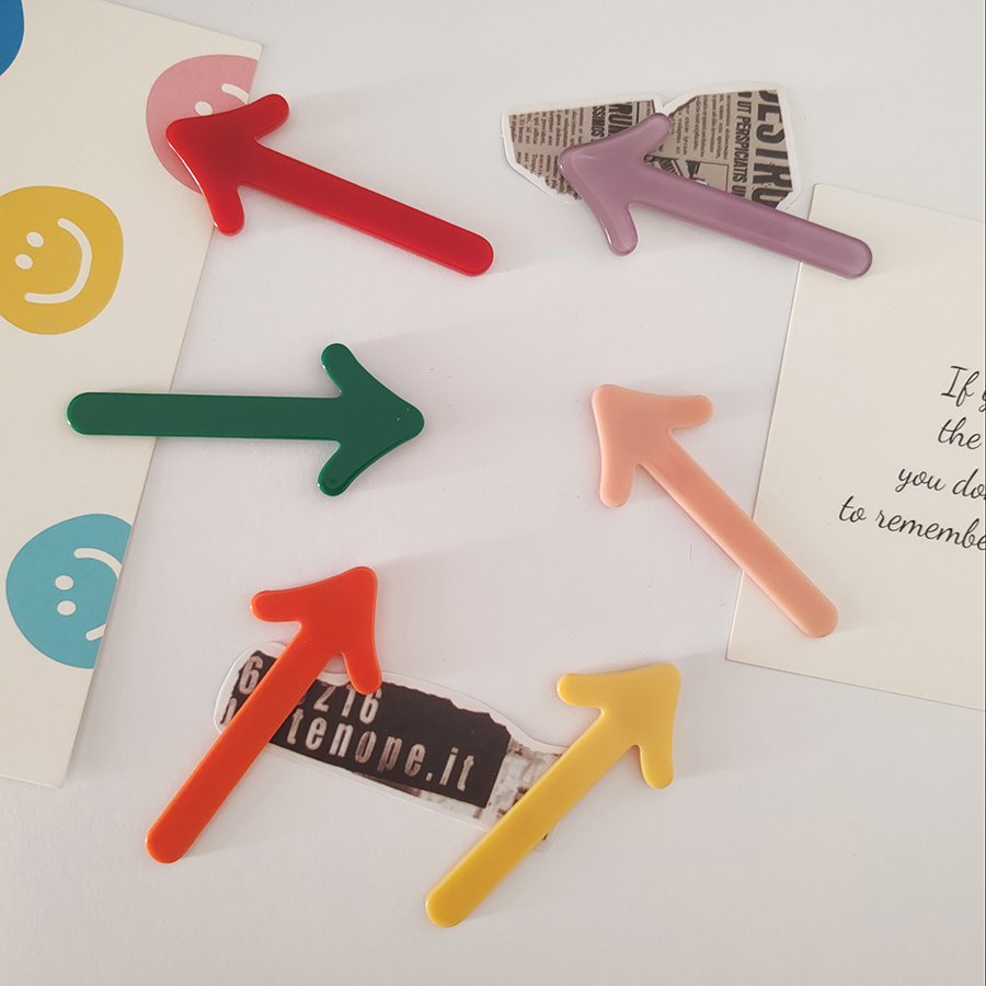 Cute Creative Mark Magnet, Personalized and Fun Arrow Refrigerator, Fridge Photo Message Decorative