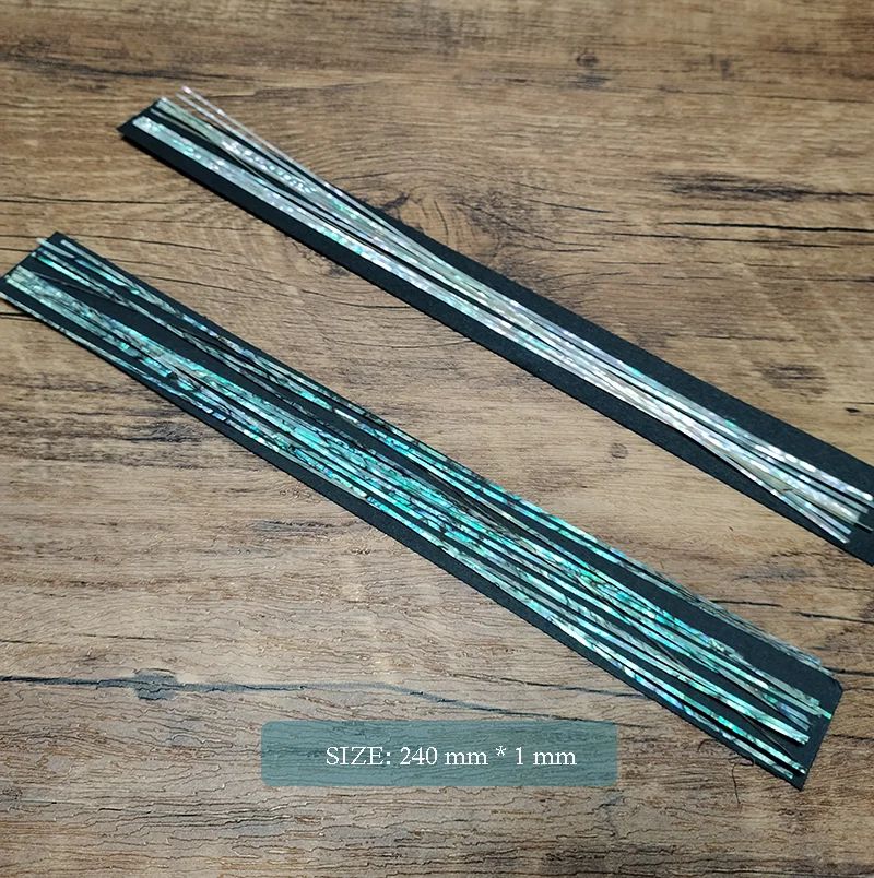 Natural Paua Abalone Shell Strips Mother of Pearl Inlay for Jewelry and Guitar Craft