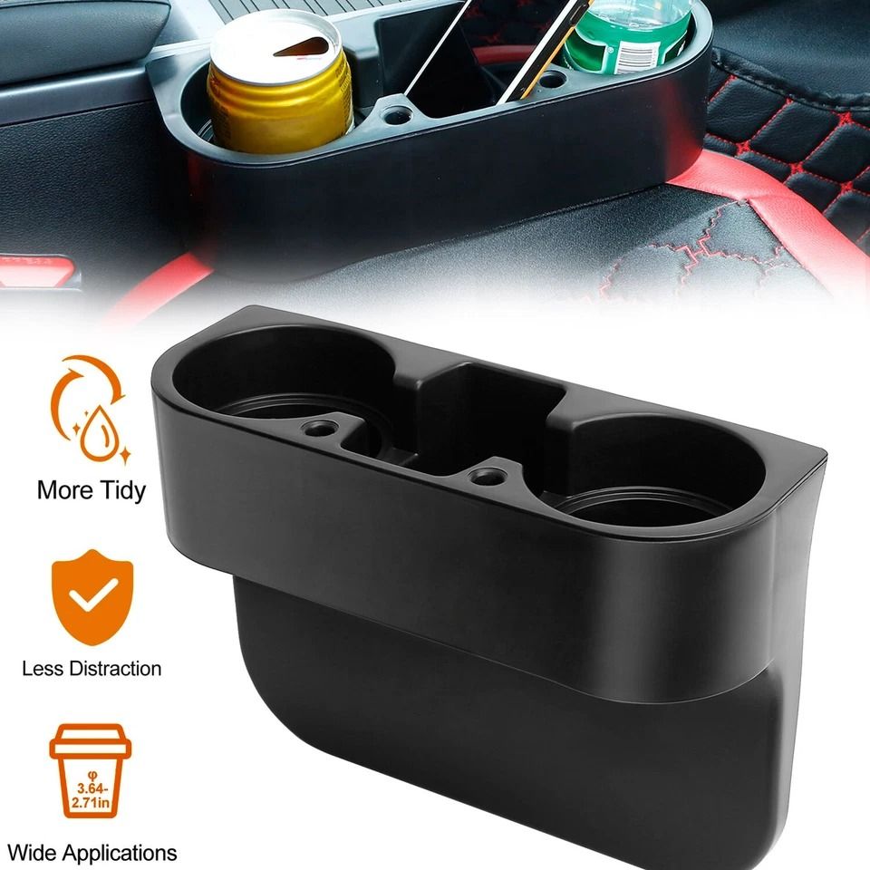 Car Seat Gap Organizer, Cup Holder Drink Bottle Storage, Phone Mount Stand for Car, Keep Your Car Neat and Organized