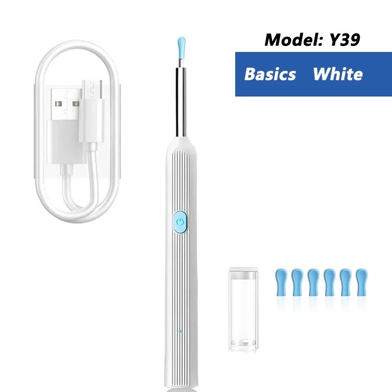 Visual Ear Wax Cleaner with HD Camera Safe Ear Cleaning Endoscope Tool with LED Light